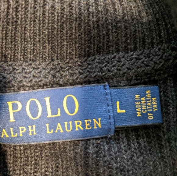 Polo Ralph Lauren size L Italian Yarn 2 zippered - Picture 4 of 7